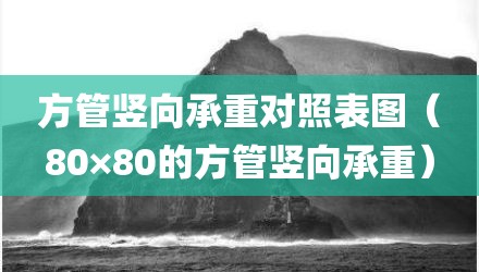 方管竖向承重对照表图（80×80的方管竖向承重）