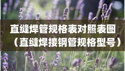 直缝焊管规格表对照表图（直缝焊接钢管规格型号）