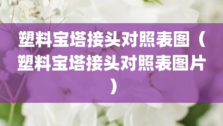 塑料宝塔接头对照表图（塑料宝塔接头对照表图片）