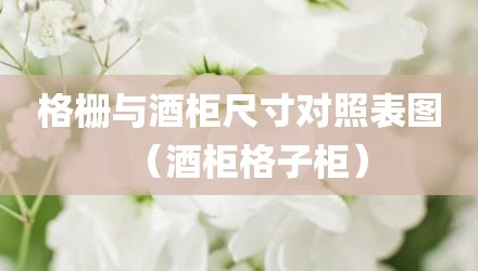 格栅与酒柜尺寸对照表图（酒柜格子柜）