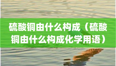 硫酸铜由什么构成（硫酸铜由什么构成化学用语）