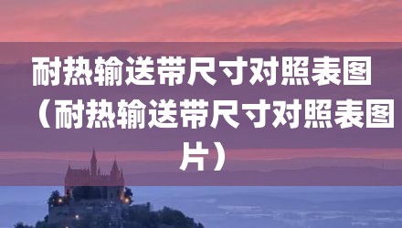 耐热输送带尺寸对照表图（耐热输送带尺寸对照表图片）
