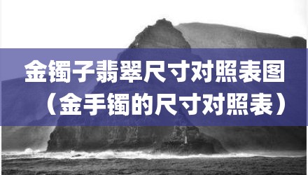 金镯子翡翠尺寸对照表图（金手镯的尺寸对照表）
