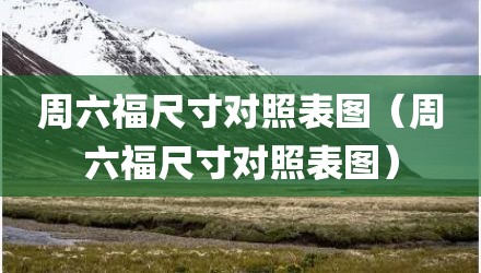 周六福尺寸对照表图（周六福尺寸对照表图）