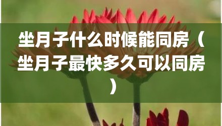 坐月子什么时候能同房（坐月子最快多久可以同房）