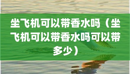 坐飞机可以带香水吗（坐飞机可以带香水吗可以带多少）
