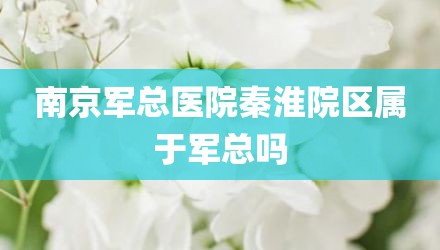 南京军总医院秦淮院区属于军总吗