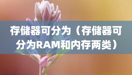 存储器可分为（存储器可分为RAM和内存两类）