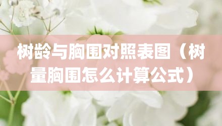 树龄与胸围对照表图(树量胸围怎么计算公式)