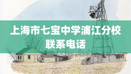 上海市七宝中学浦江分校联系电话