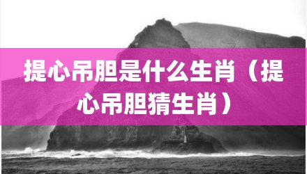 提心吊胆是什么生肖（提心吊胆猜生肖）