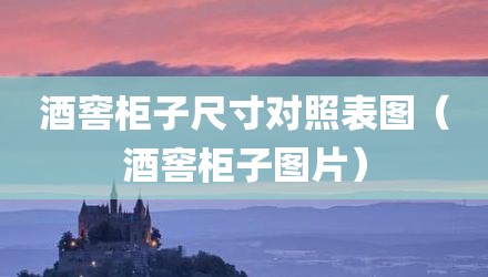 酒窖柜子尺寸对照表图（酒窖柜子图片）
