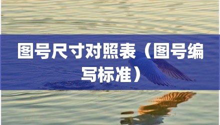 图号尺寸对照表（图号编写标准）