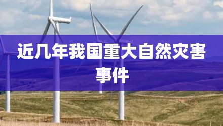 近几年我国重大自然灾害事件