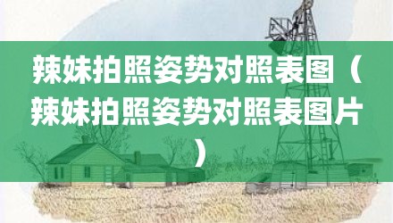 辣妹拍照姿势对照表图（辣妹拍照姿势对照表图片）