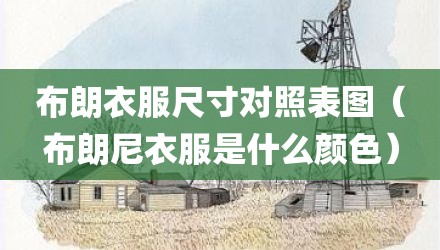 布朗衣服尺寸对照表图(布朗尼衣服是什么颜色)