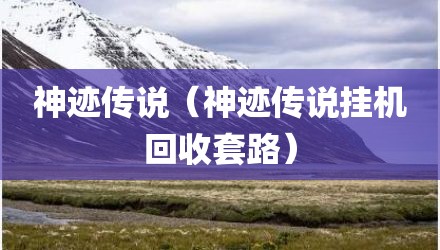 神迹传说（神迹传说挂机回收套路）