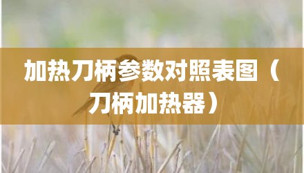 加热刀柄参数对照表图（刀柄加热器）