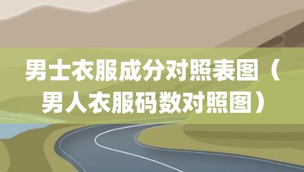 男士衣服成分对照表图（男人衣服码数对照图）