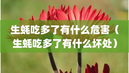 生蚝吃多了有什么危害（生蚝吃多了有什么坏处）
