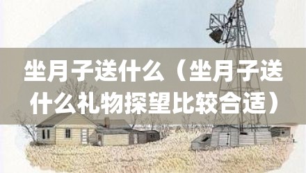 坐月子送什么（坐月子送什么礼物探望比较合适）