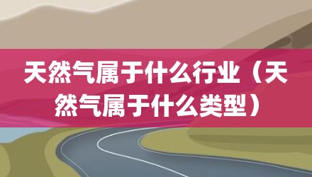 天然气属于什么行业（天然气属于什么类型）