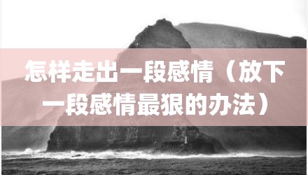 怎样走出一段感情（放下一段感情最狠的办法）