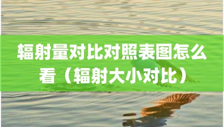 辐射量对比对照表图怎么看（辐射大小对比）