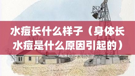 水痘长什么样子（身体长水痘是什么原因引起的）