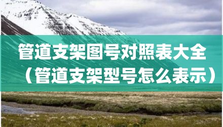 管道支架图号对照表大全（管道支架型号怎么表示）
