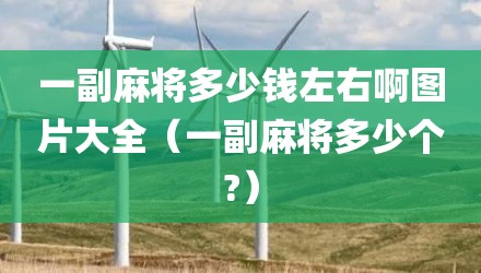 一副麻将多少钱左右啊图片大全(一副麻将多少个?)