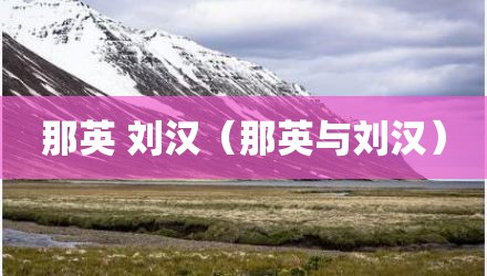 那英 刘汉（那英与刘汉）
