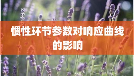 惯性环节参数对响应曲线的影响