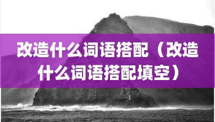 改造什么词语搭配（改造什么词语搭配填空）