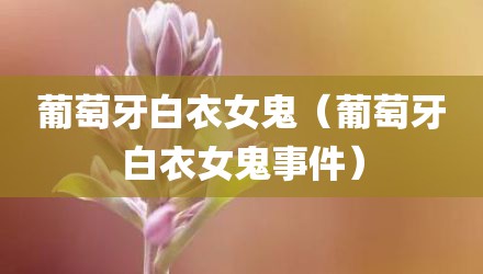 葡萄牙白衣女鬼（葡萄牙白衣女鬼事件）