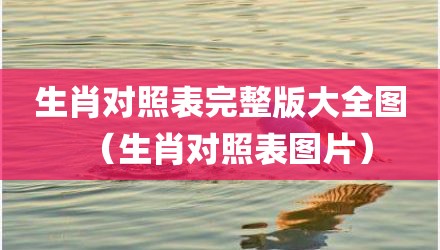 生肖对照表完整版大全图（生肖对照表图片）
