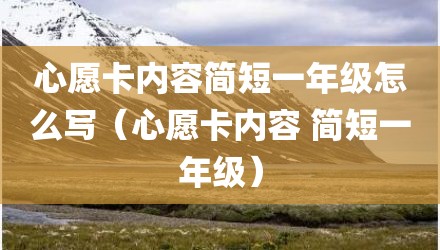 心愿卡内容简短一年级怎么写(心愿卡内容 简短一年级)