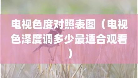 电视色度对照表图（电视色泽度调多少最适合观看）