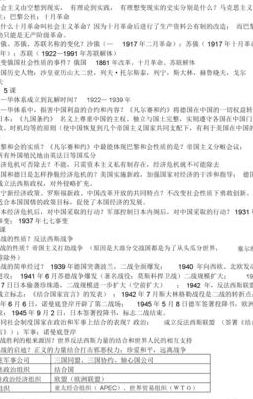 初一下册历史知识点(九年级下册历史第13课知识点？)