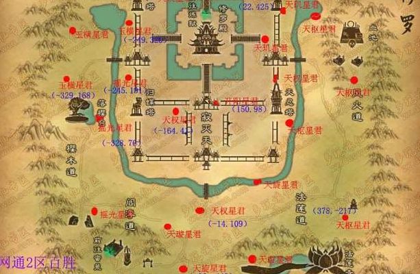 诛仙星宿坐标(诛仙各地图的星宿使者分别叫什么？)
