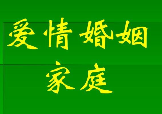 恋爱婚姻家庭(婚姻和家庭的区别？)