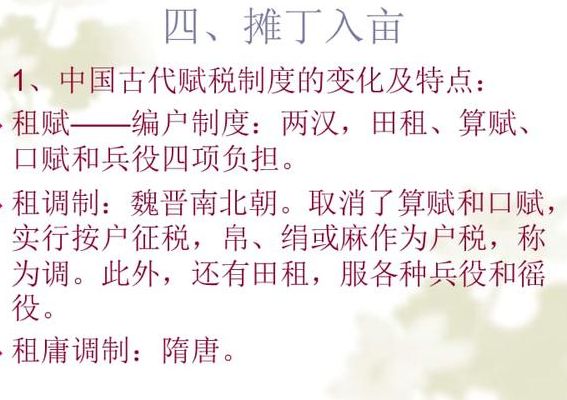 摊丁入亩(摊丁入亩历史概念？)