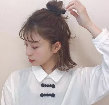 齐肩短发发型扎法(可扎可散的齐肩短发怎么扎？)