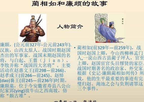 廉颇与蔺相如(蔺相如廉颇典故？)
