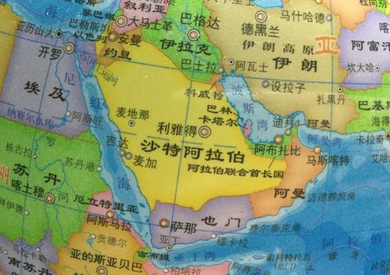 中东地图(中东在世界地图的哪个位置？)