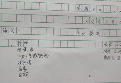 写信的格式.( 图片)(写信的方法和格式？)