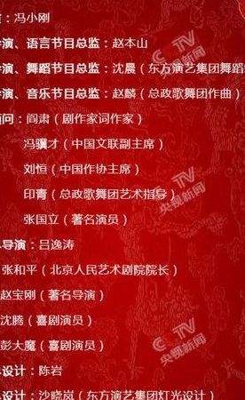 2016春晚总导演(历届春晚总导演名单？)