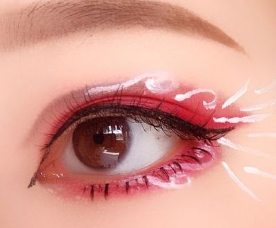 日系眼妆(红色眼妆怎样画好看？)