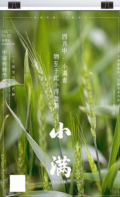 小满中的满是什么意思(24节气里面有个小满，是什么意思，大满呢？)