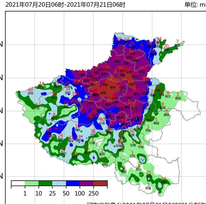 河南降水量(河南什么月份多雨？)